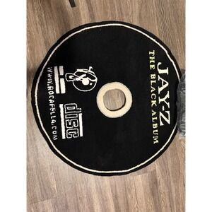Jay-Z The Black Album CD Circular Tufted‎ Rug Roc-A-Fella Records Hip Hop Decor